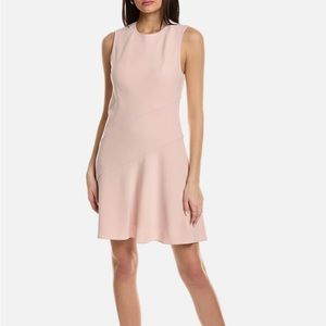 New! Theory Pink sleeveless fit and flare dress. Size 6.